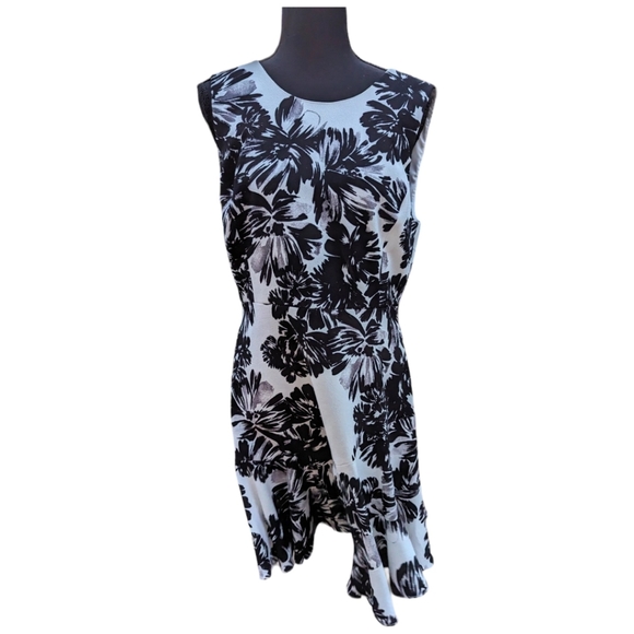Rebecca TaylorSleeveless Splashed Flowers Flippy Dress Sz 10 - Picture 10 of 16